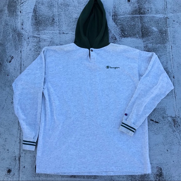 champion hooded t shirt